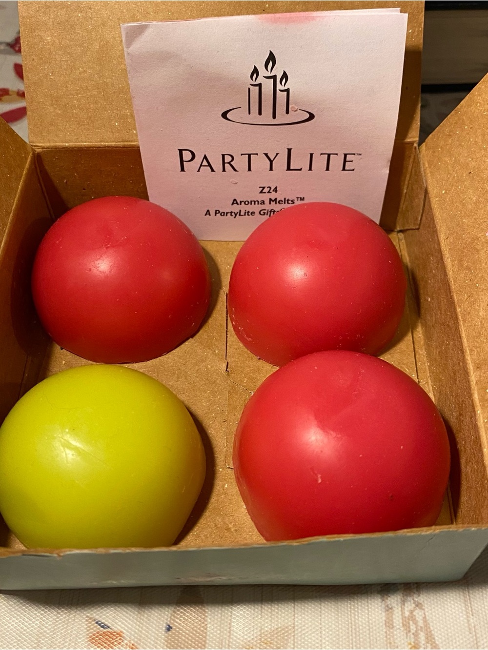 PartyLite Cherry Orchard Wax Melts - Set of 4 NIB